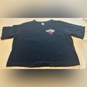 Tom &‎ Jerry Black Crop Top